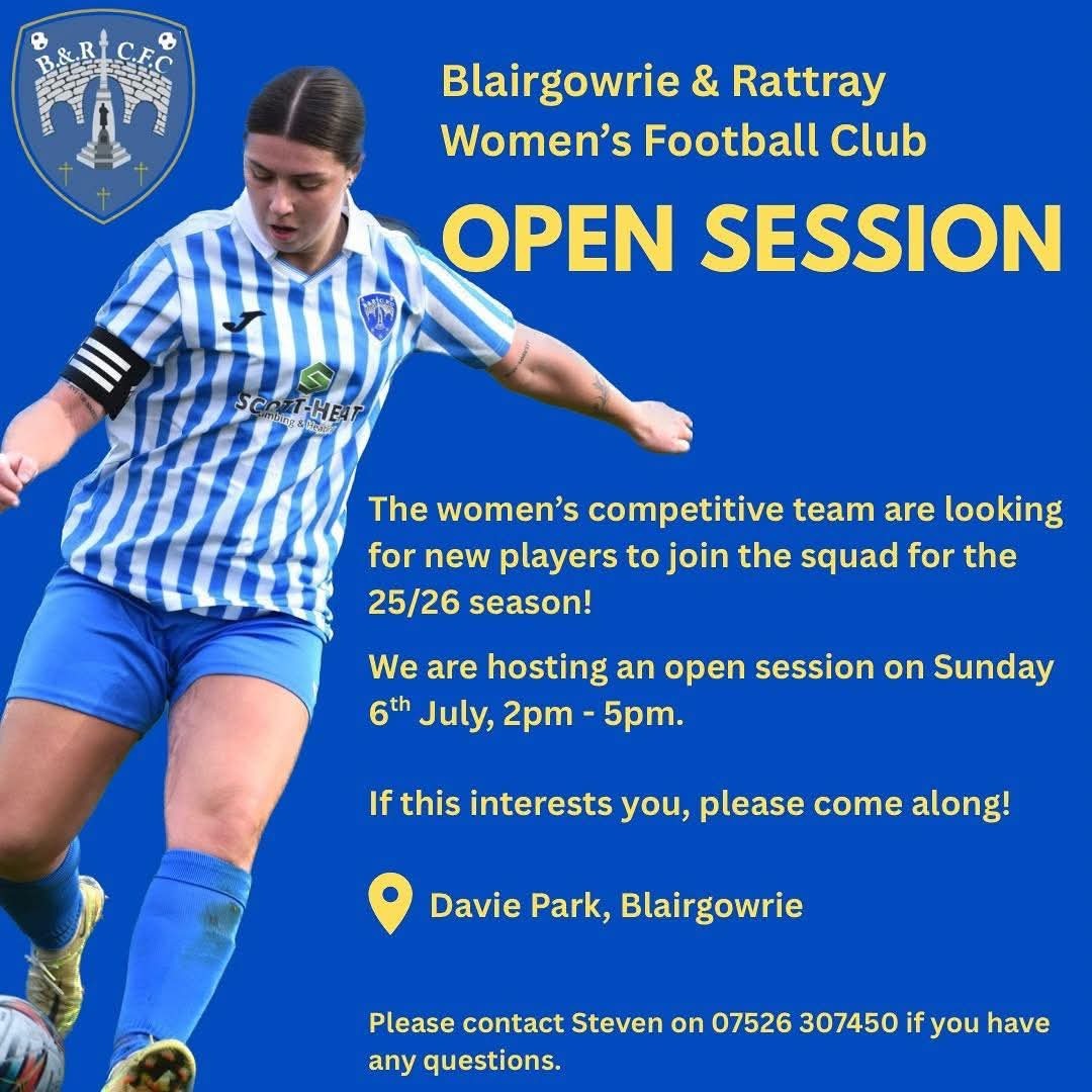 Blairgowrie & Rattray Women's Football Club - Open Session